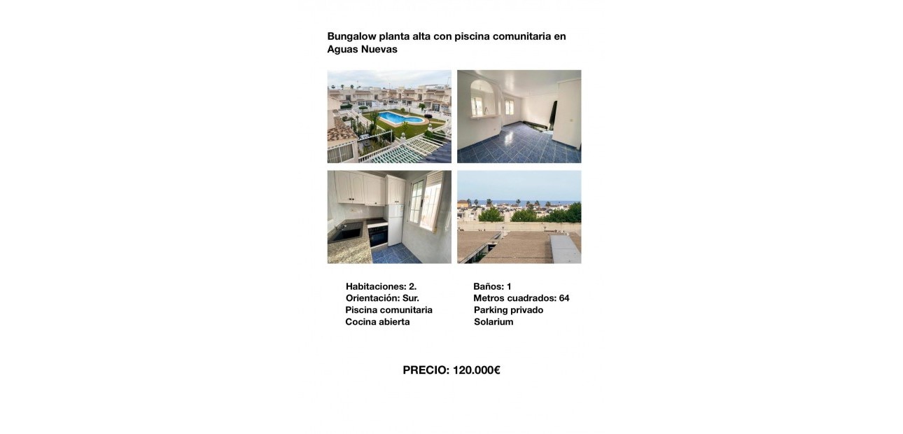 Herverkoop - Bungalow -
Torrevieja - Sector 25