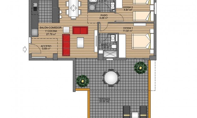 New Build - Apartment / flat -
Orihuela - Los Dolses