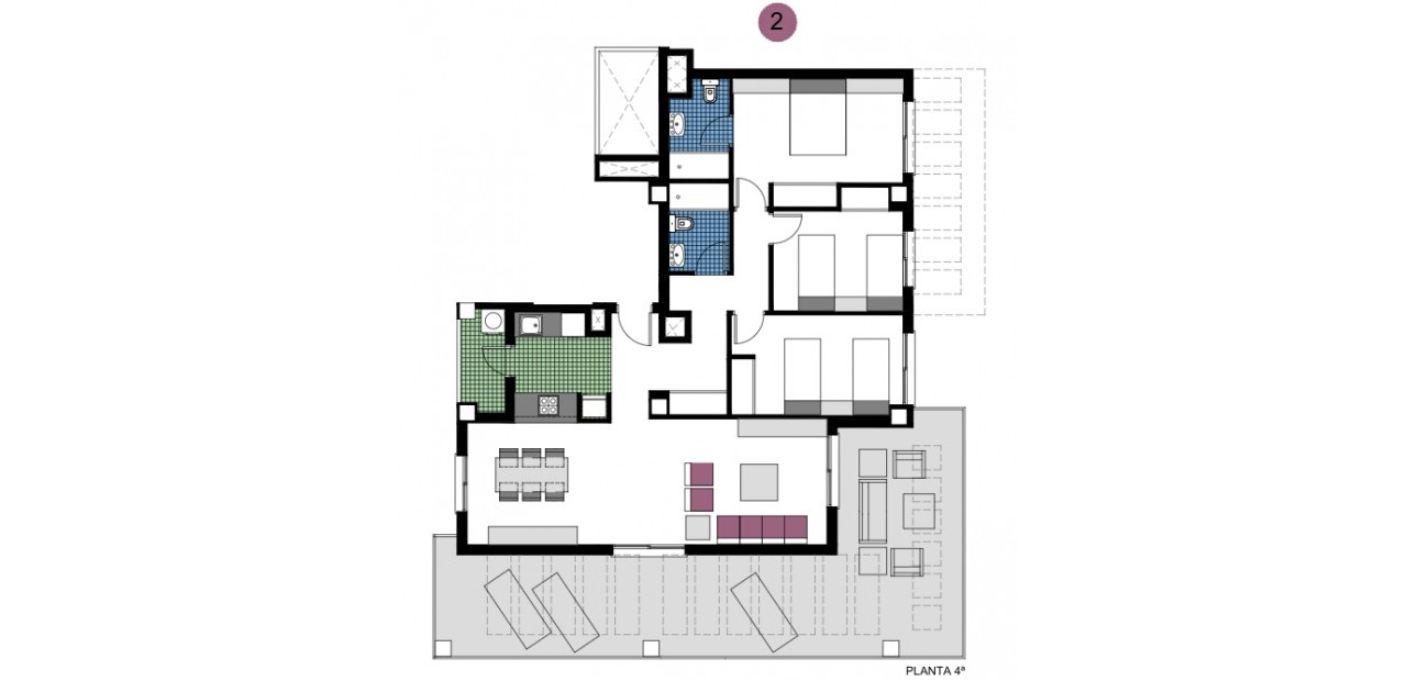 Nieuwbouw - Appartement / flat -
Mil Palmeras