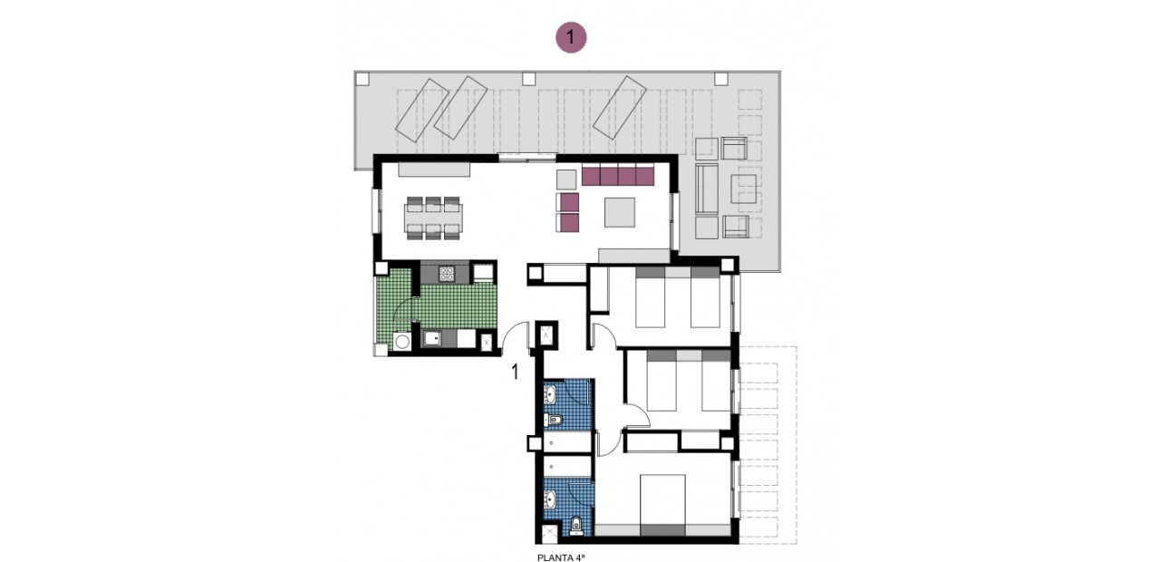 Nieuwbouw - Appartement / flat -
Mil Palmeras