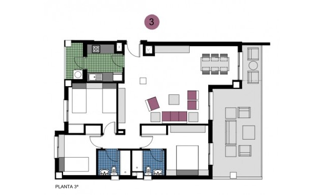 Nieuwbouw - Appartement / flat -
Mil Palmeras