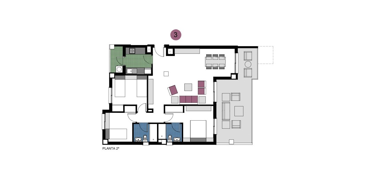 Nieuwbouw - Appartement / flat -
Mil Palmeras