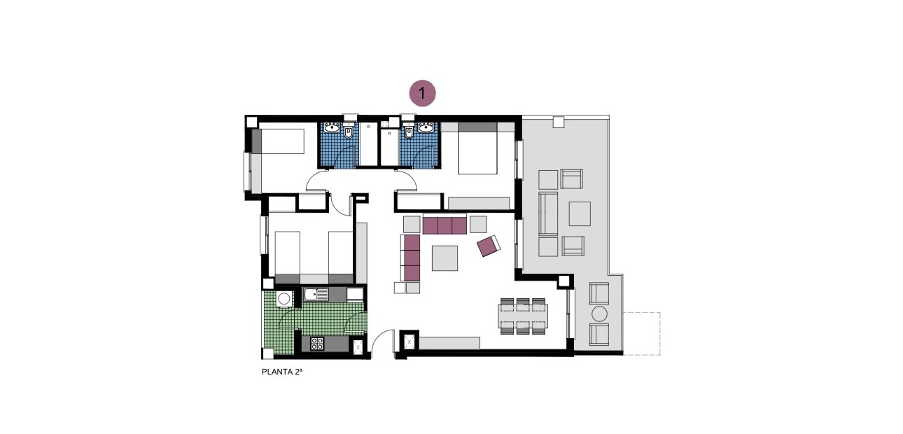 Nieuwbouw - Appartement / flat -
Mil Palmeras