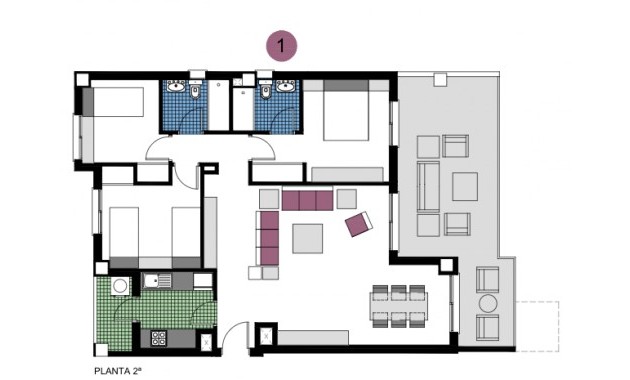 Nieuwbouw - Appartement / flat -
Mil Palmeras