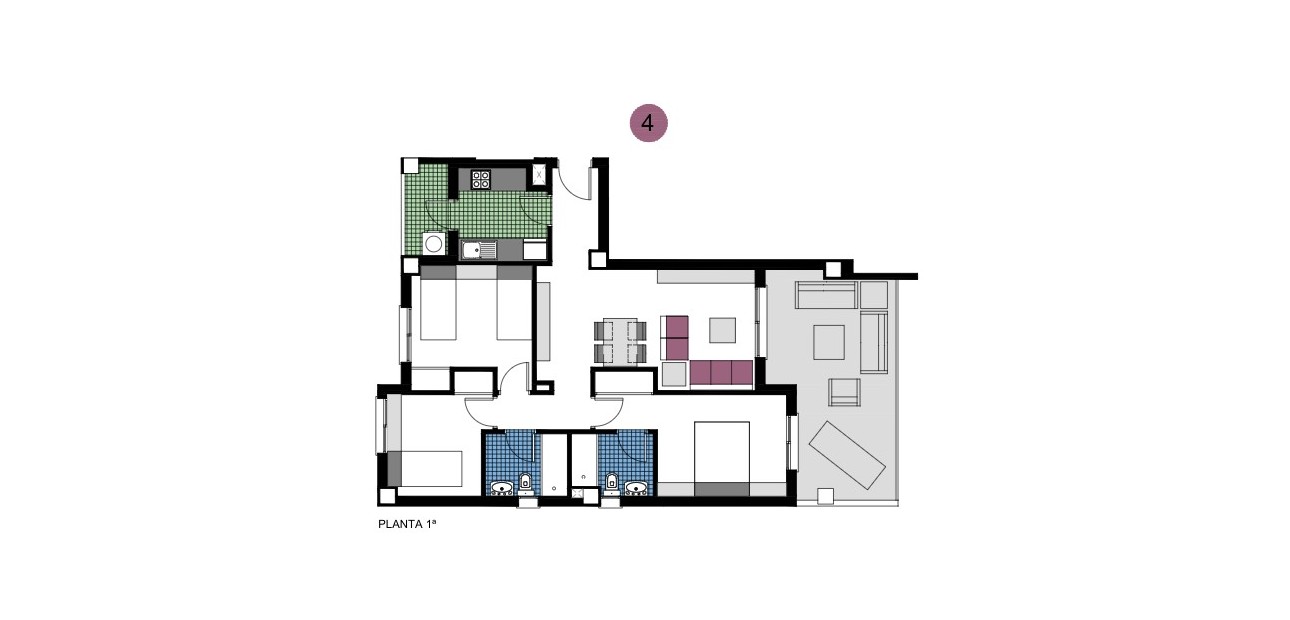 Nieuwbouw - Appartement / flat -
Mil Palmeras