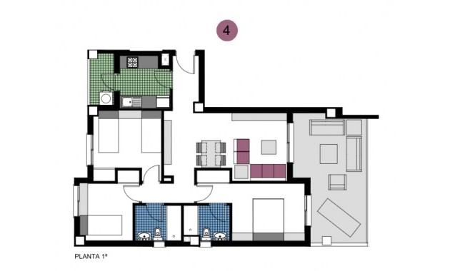 Nieuwbouw - Appartement / flat -
Mil Palmeras
