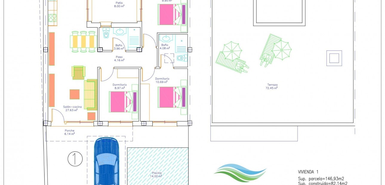 Nieuwbouw - Bungalow -
vera playa