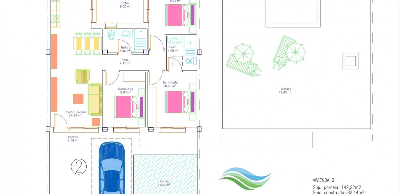 Nieuwbouw - Bungalow -
vera playa