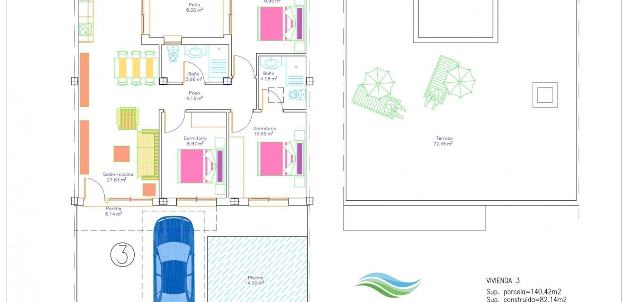 Nieuwbouw - Bungalow -
vera playa