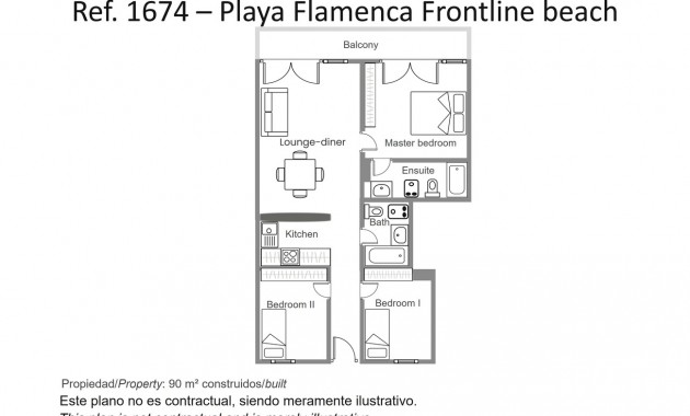 Venta - Apartamento / piso -
Orihuela Costa - Playa Flamenca