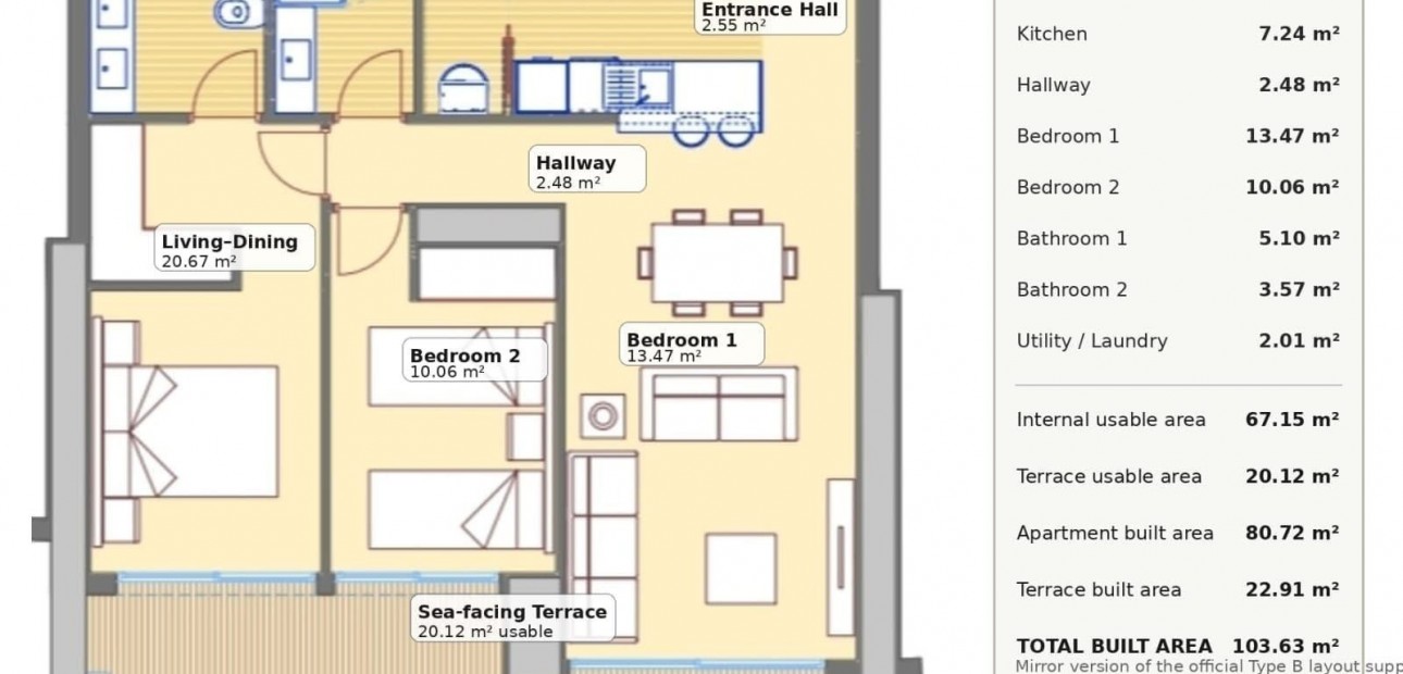 Venta - Apartamento / piso -
Benidorm